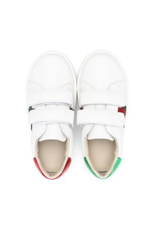 white leather sneakers GUCCI KIDS | 455447CPWP09085